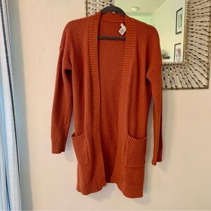 Rusty orange long sweater